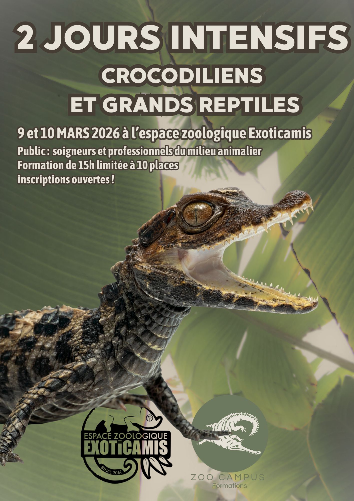 MARS 2026 à l’espace zoologique Exoticamis